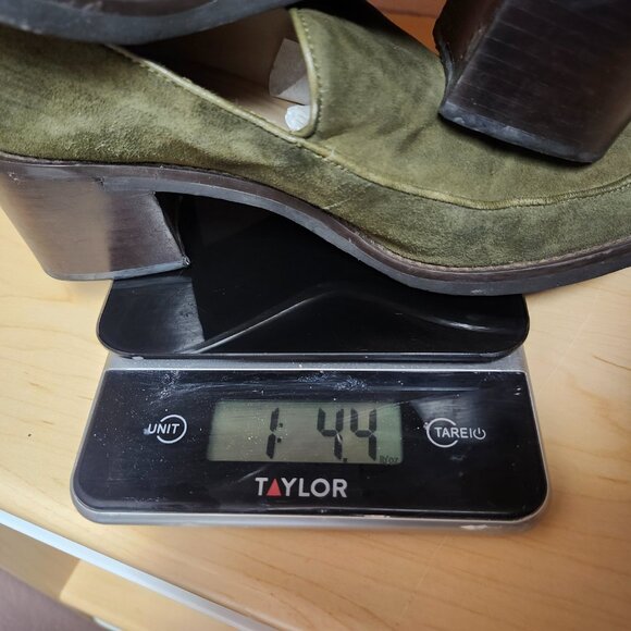 Enzo Angiolini green suede heels- Size 6.5 - Picture 7 of 7